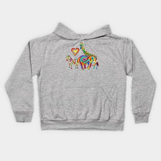 Rainbow Savanna Kids Hoodie